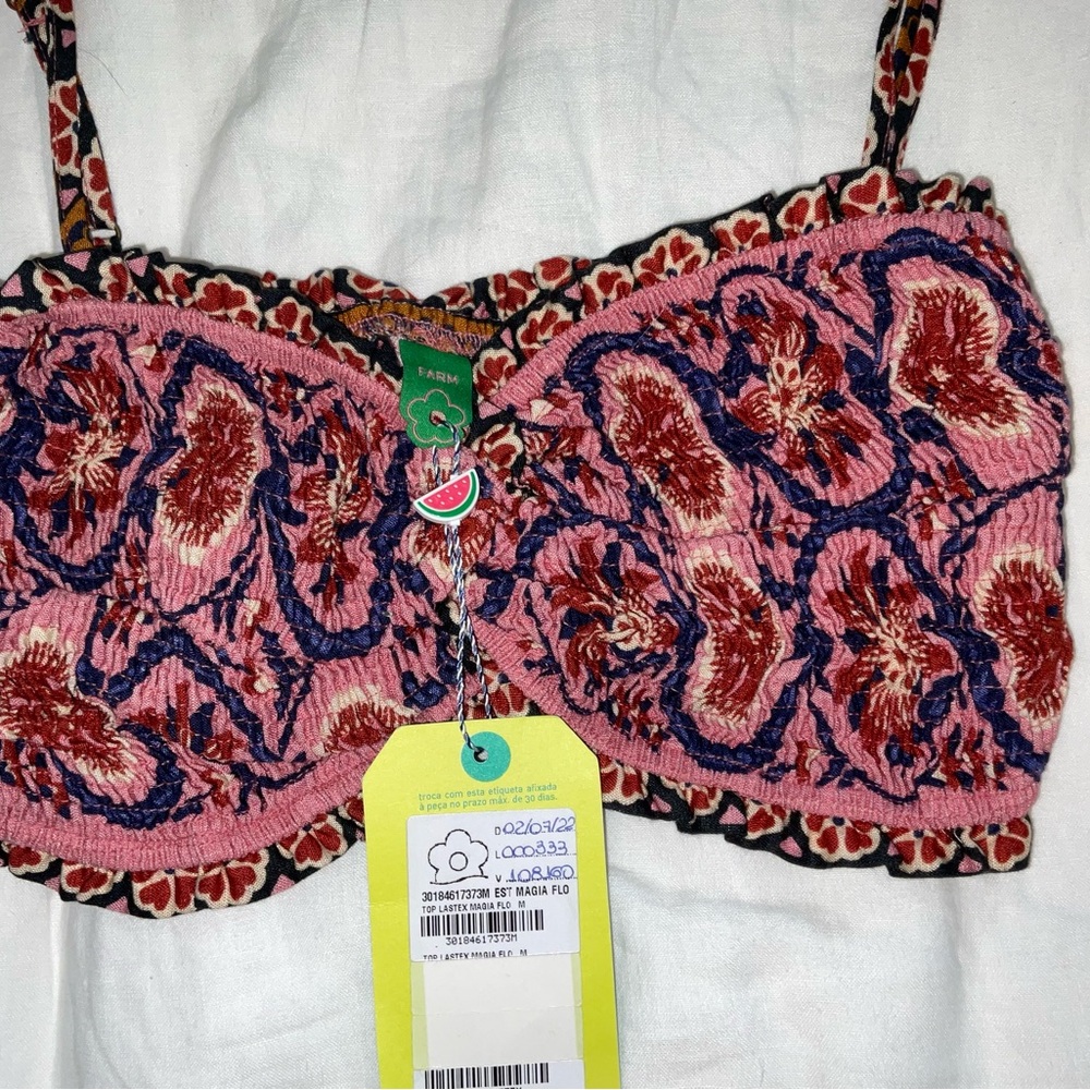 FARM Rio Brazil cropped Top